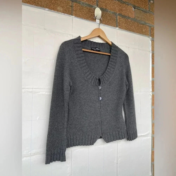 Dolce and Gabbana cashmere preppy aesthetic knitted cardigan 44/8 - Picture 3 of 16